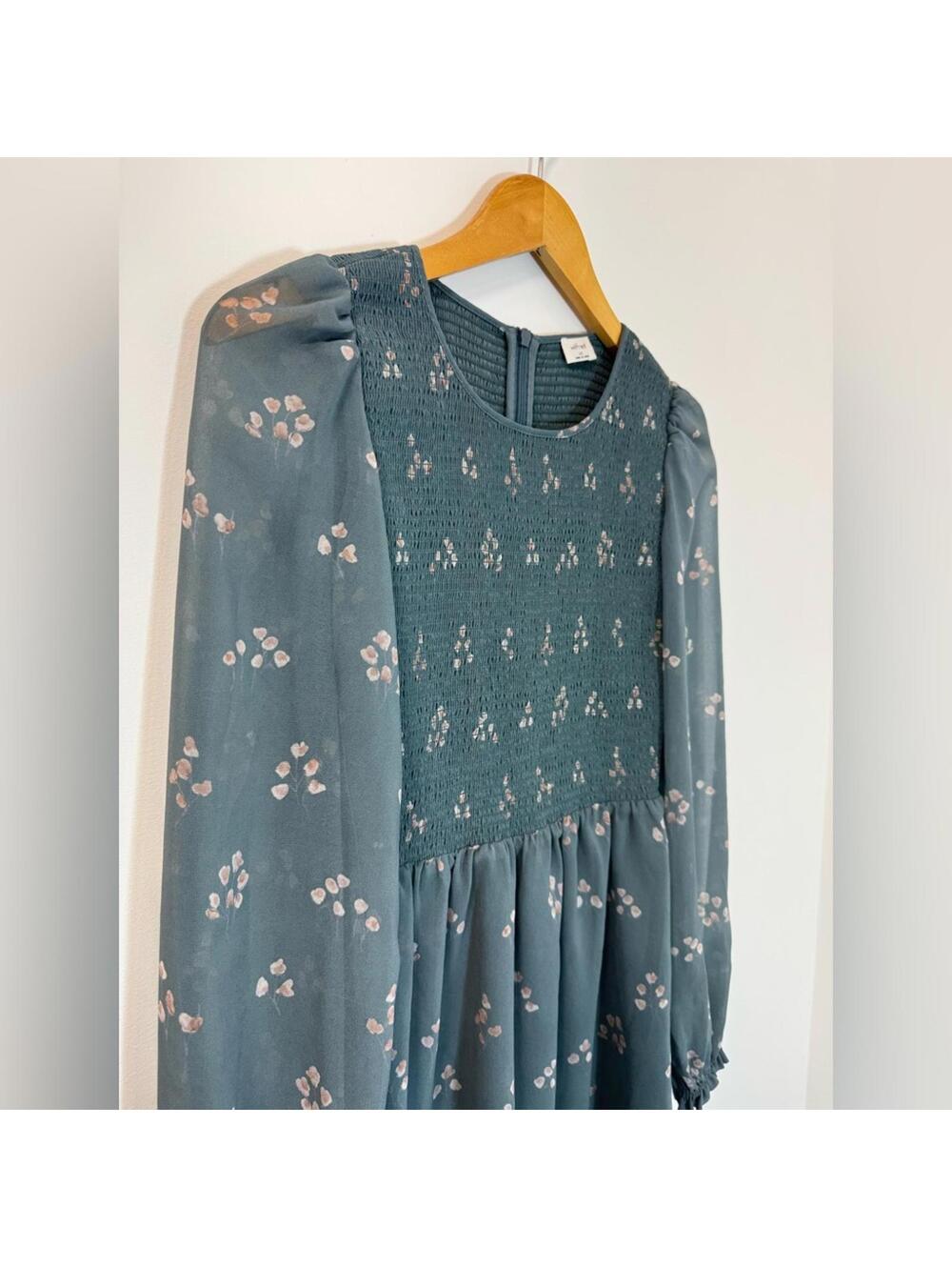 Aritzia Wilfred Casey Long Sleeve Smocked Dress - Picture 3 of 6